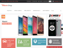 Tablet Screenshot of here-shop.cz
